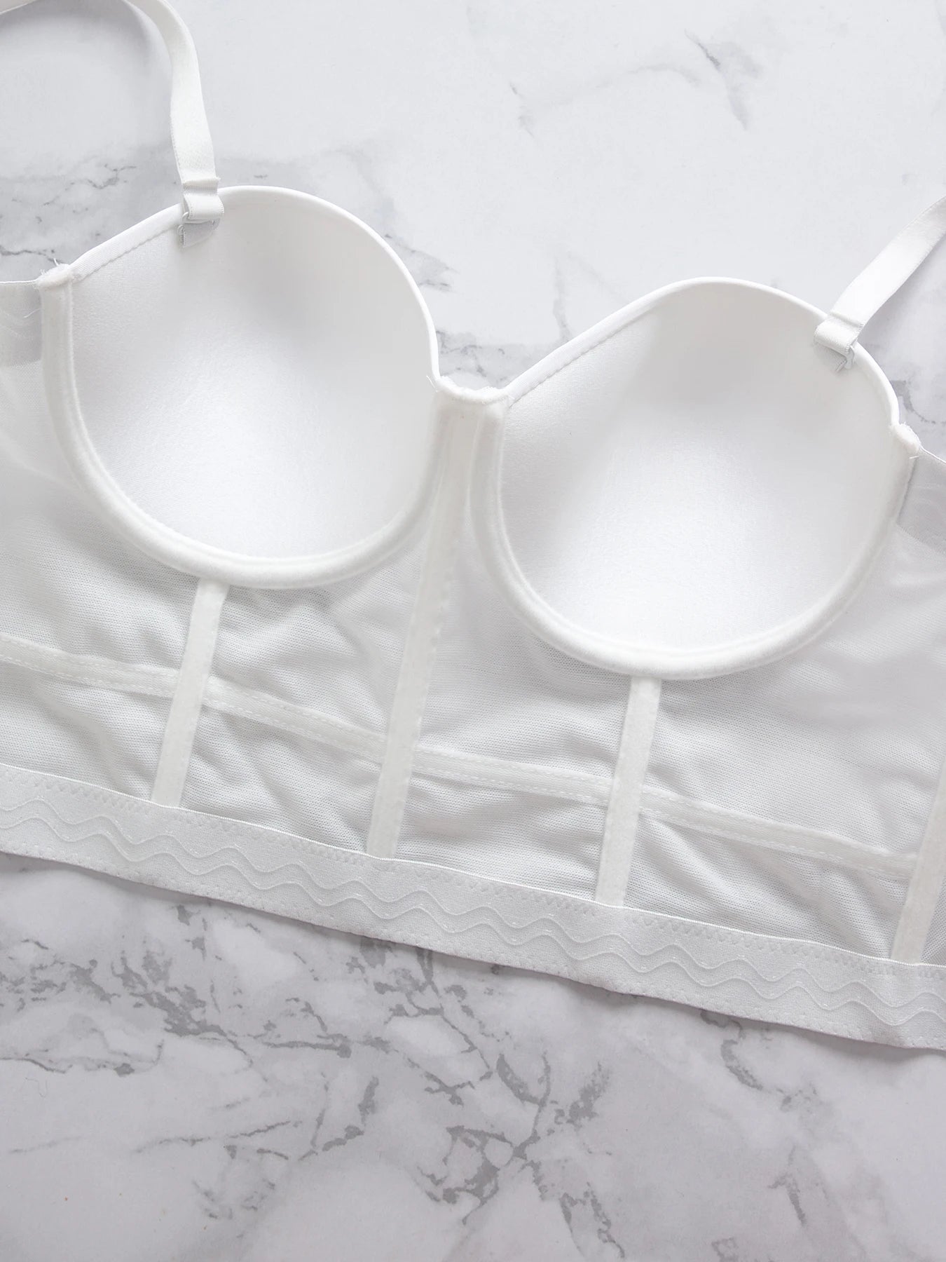 M&T Wear - Breathable Bra Buckle Style Design Adjustable Size Solid Color Simplicity Elegant Comfortable New Shoulder Strap Gauze Bra - M&T Wear