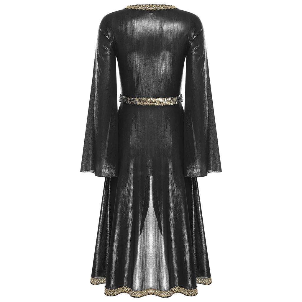 M&T Wear -  Embroidered High Waist Abaya Kaftan Dress