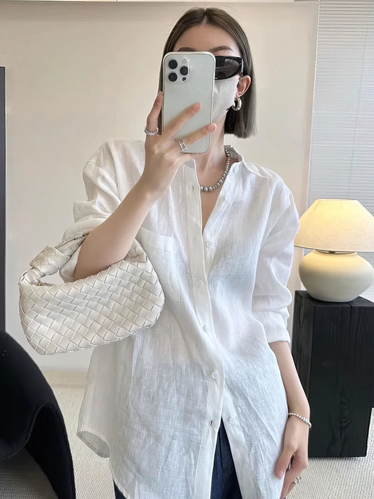 Cloud Linen Oversize Shirt