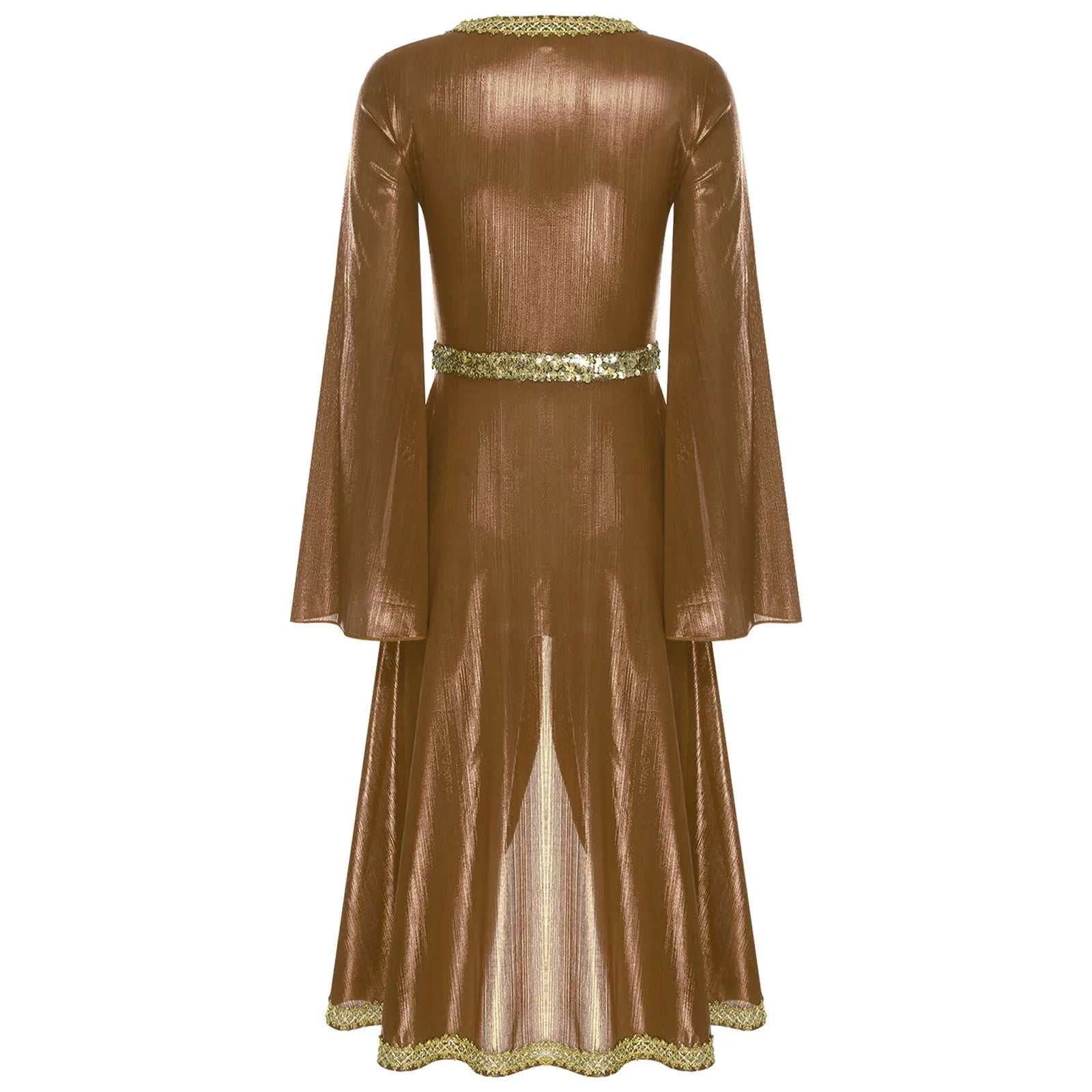 M&T Wear -  Embroidered High Waist Abaya Kaftan Dress