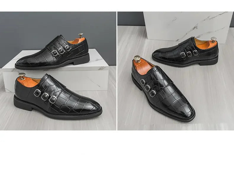 M&T Wear - Men's Classic Slip-On Oxford Dress Shoes