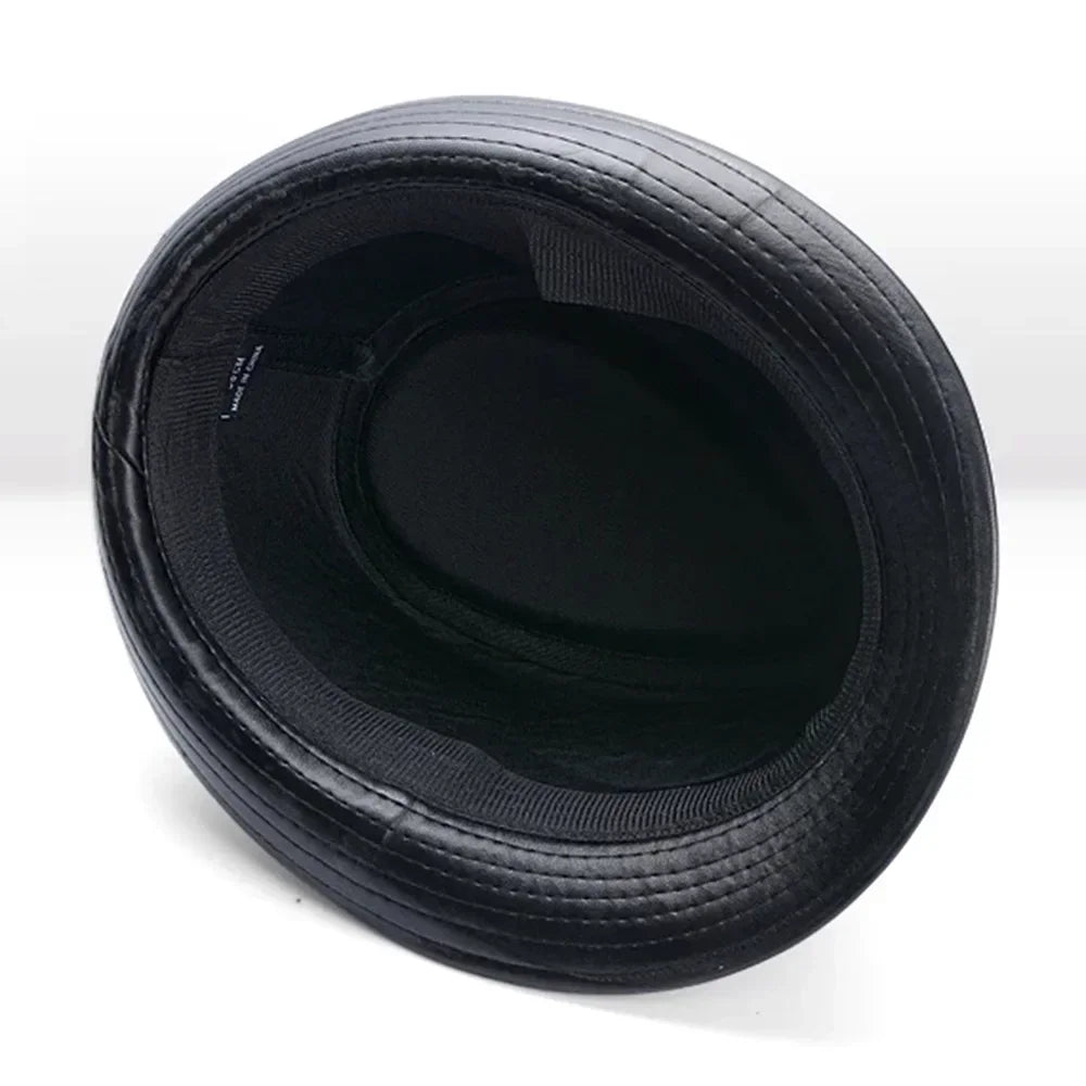 M&T Wear - Retro Faux Leather Cowboy Bowler Hat