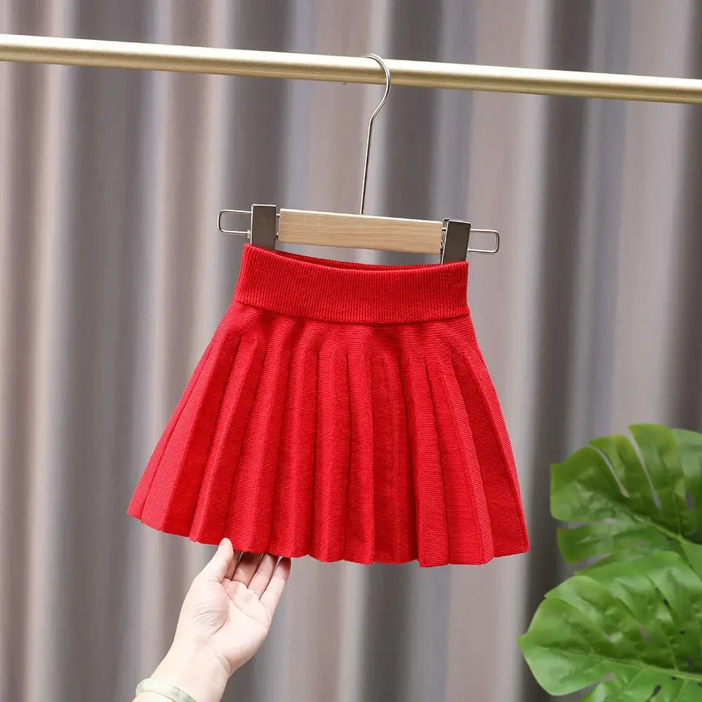 M&T Wear - Girls’ Knitted Pleated School Skirt