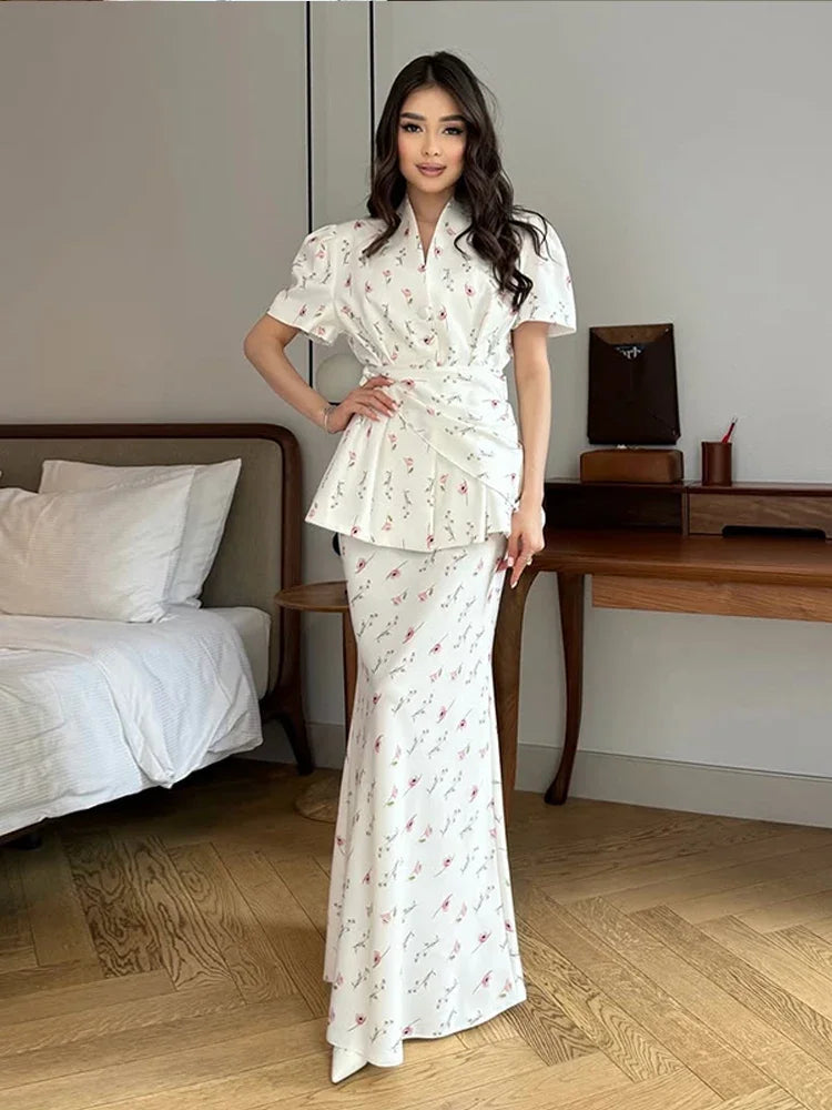 Floral Embroidered Elegant Co-Ord Set