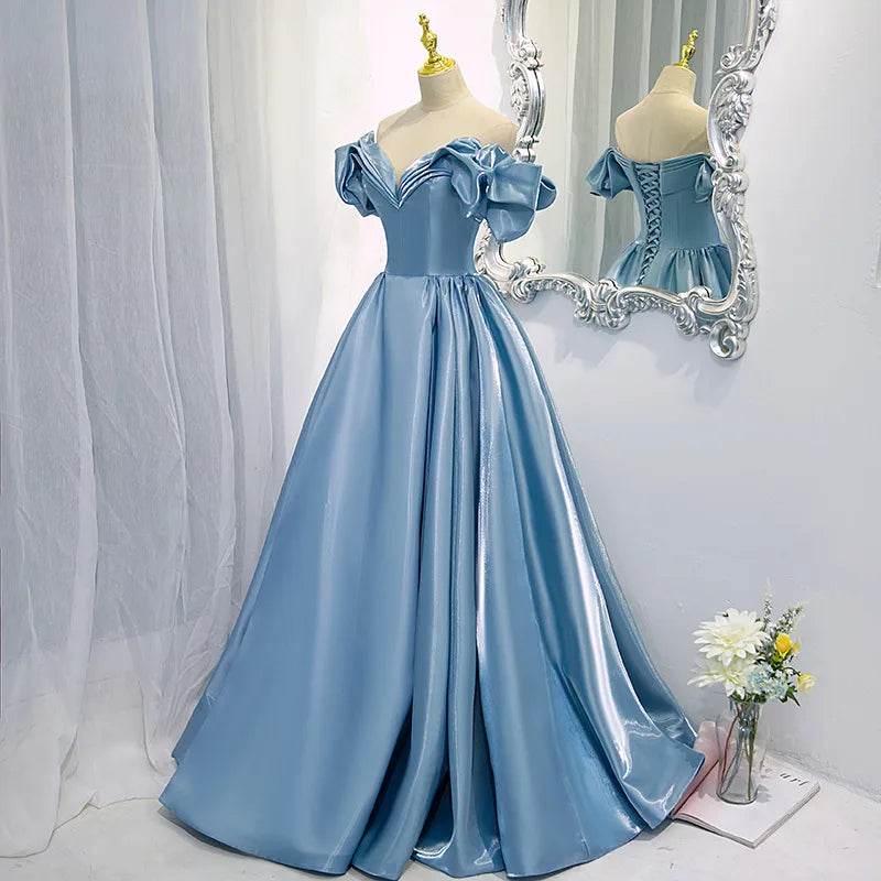 French One-Shoulder "Host Style" Performance Gown