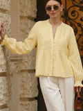 Aurora Puff-Sleeve Blouse