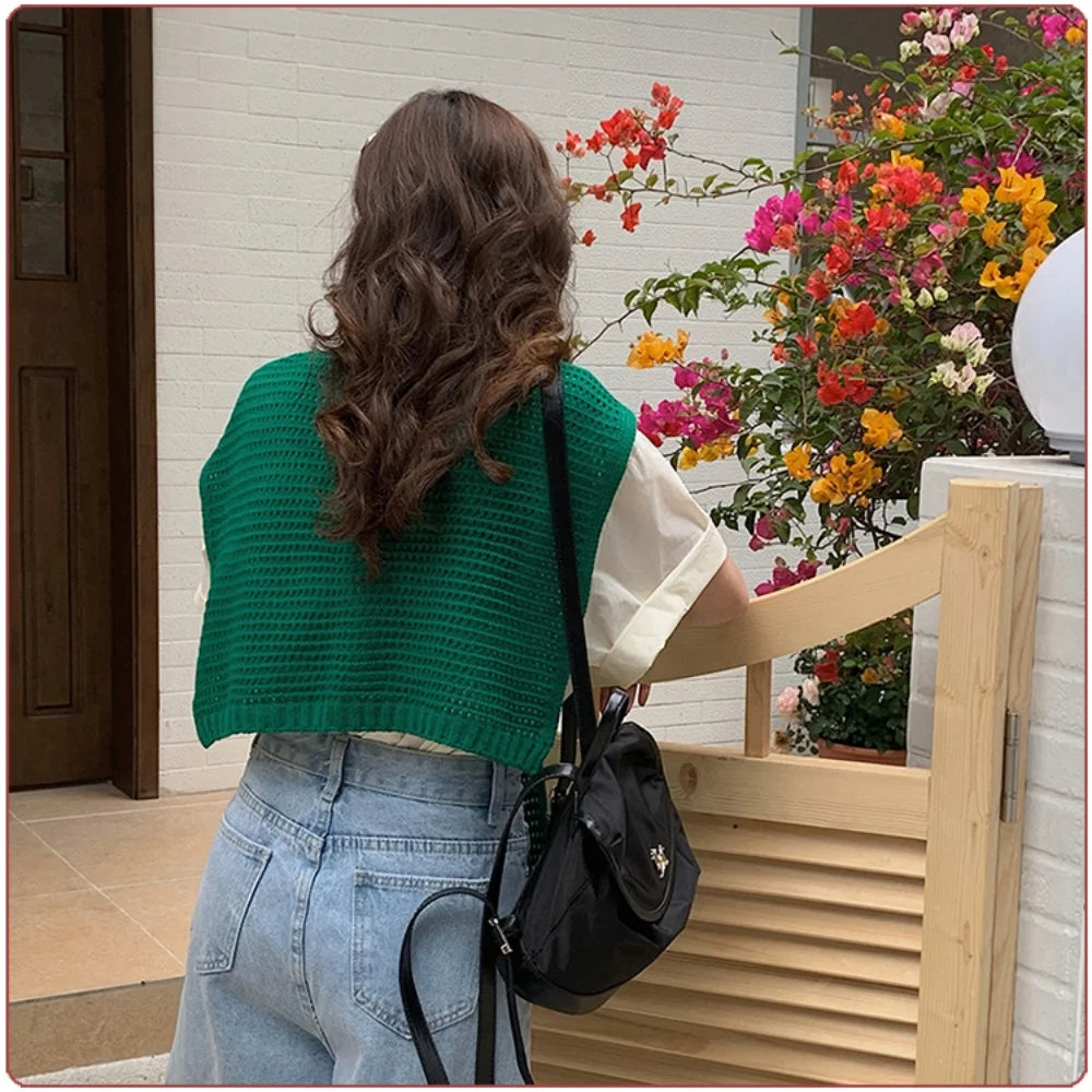 M&T Wear - Korean Knitted Shawl Winter Air Conditioning Fake Collar Neck Guard Knit Thin Knotted Cape Shoulder Warm Scarf For Women - M&T Wear