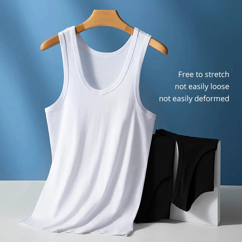 M&T Wear - Men's Pure Cotton Slim Fit Fitness Vest