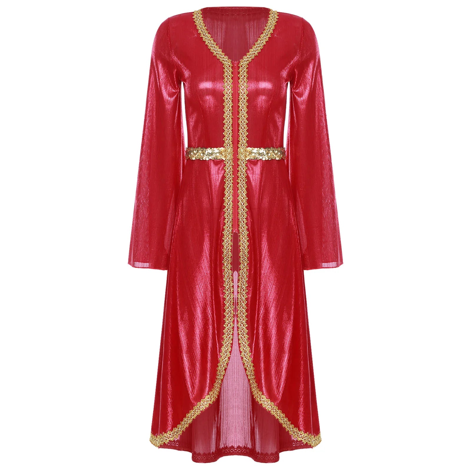 M&T Wear -  Embroidered High Waist Abaya Kaftan Dress
