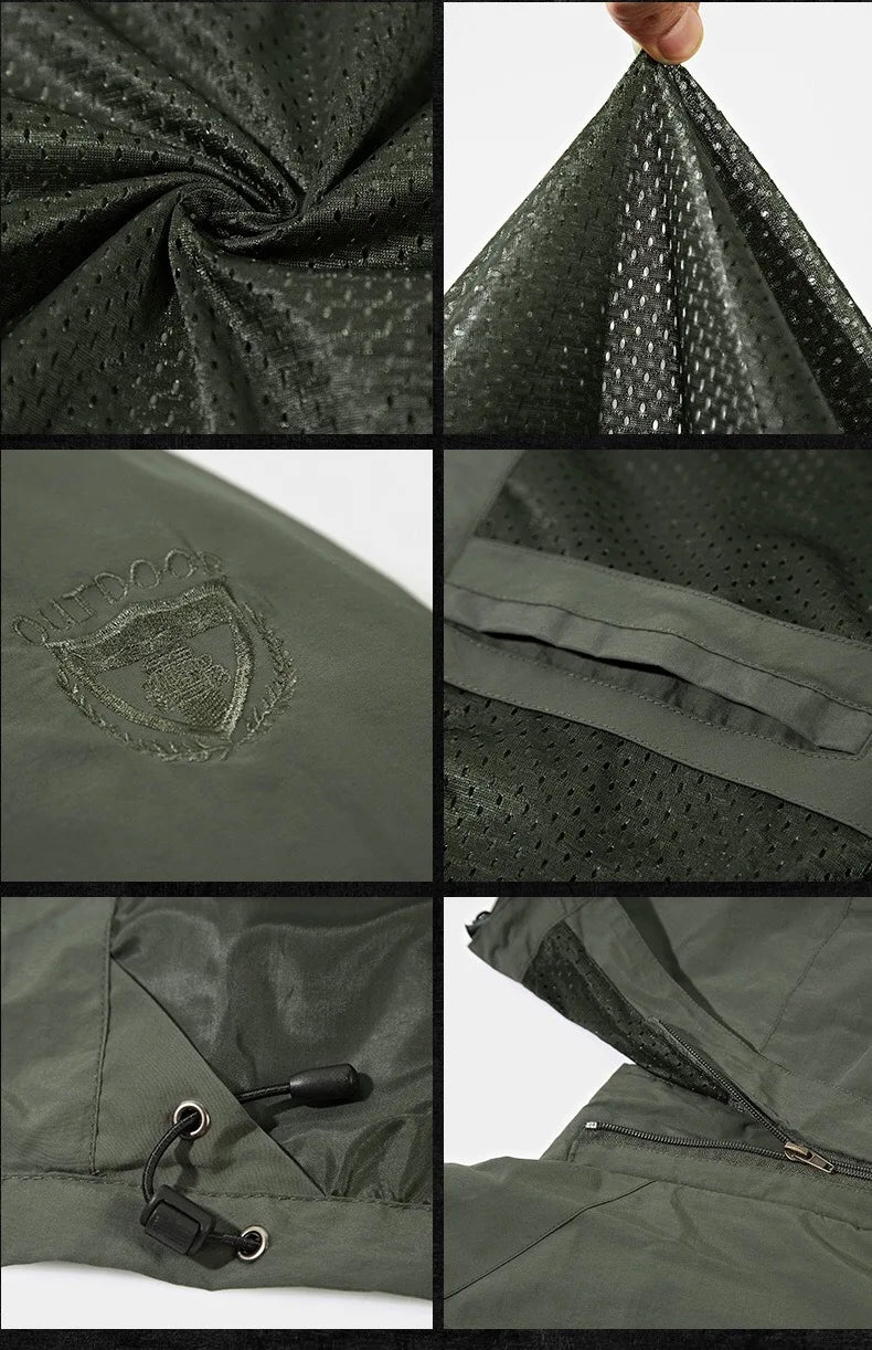 M&T Wear - Men's Outdoor Hiking Camping Jackets Waterproof Hooded Windbreaker Coat Autumn New Casual Jacket Tactics Military Jacket Men 6XL - M&T Wear