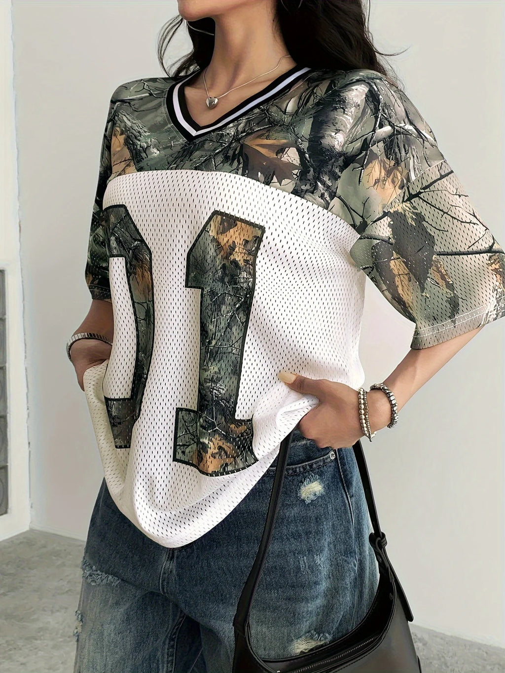 Quick-Drying Camouflage Mesh Sport Tee