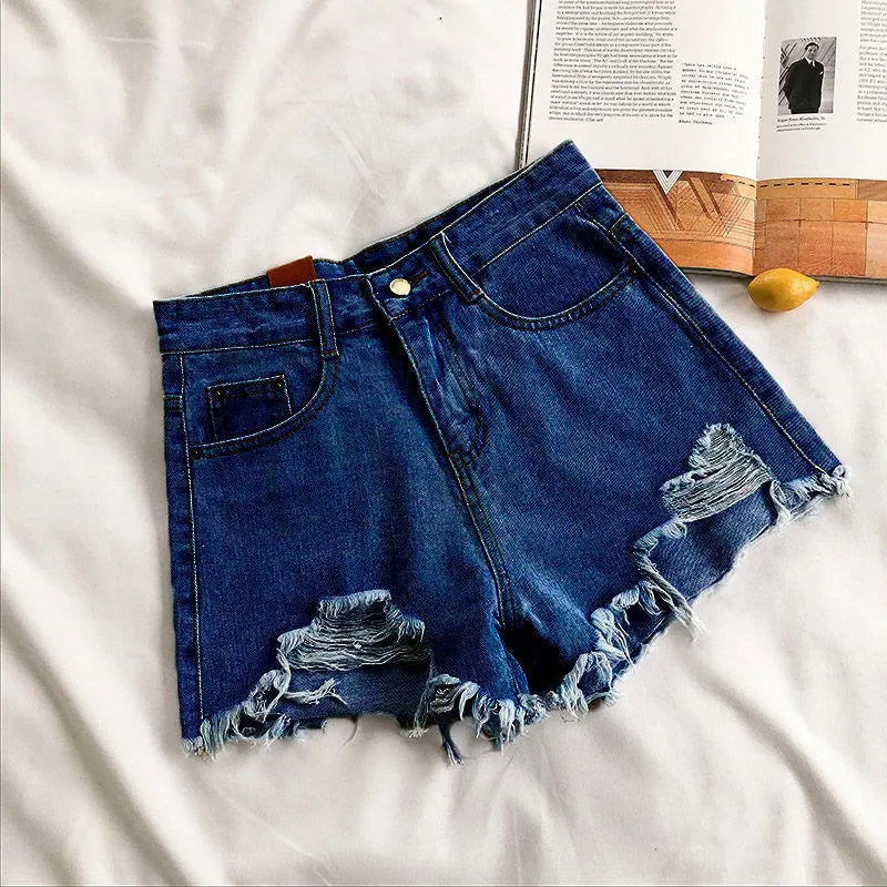 Tassel Ripped Denim Hot Pants
