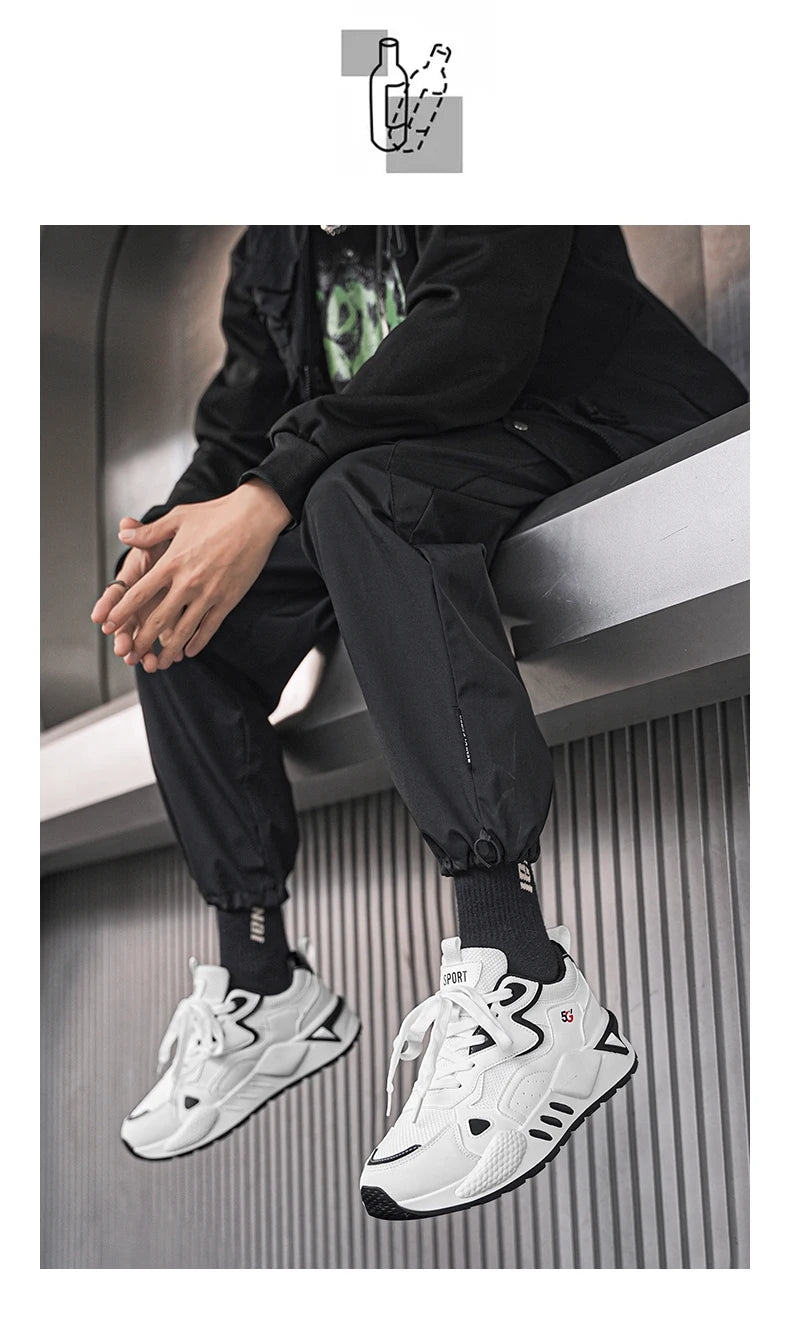 M&T Wear - Men's Casual Shoes Feature A Breathable Mesh Upper and A Thick Sole Making Them Fashionable and Versatile for Casual Wear - M&T Wear