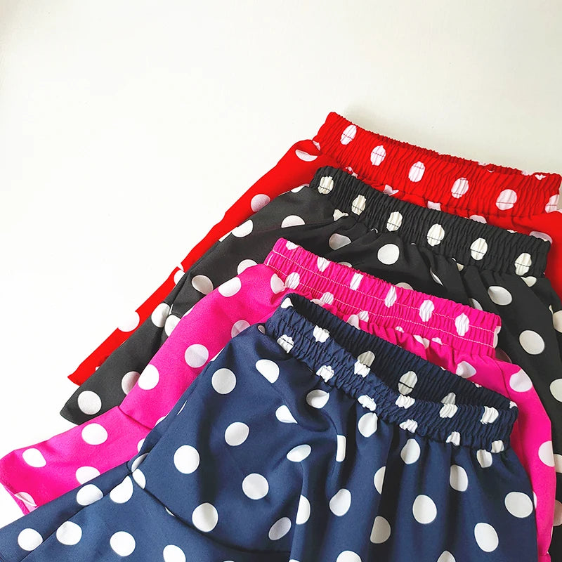 M&T Wear - Girls’ Polka Dot Chiffon Ruffle Skirt