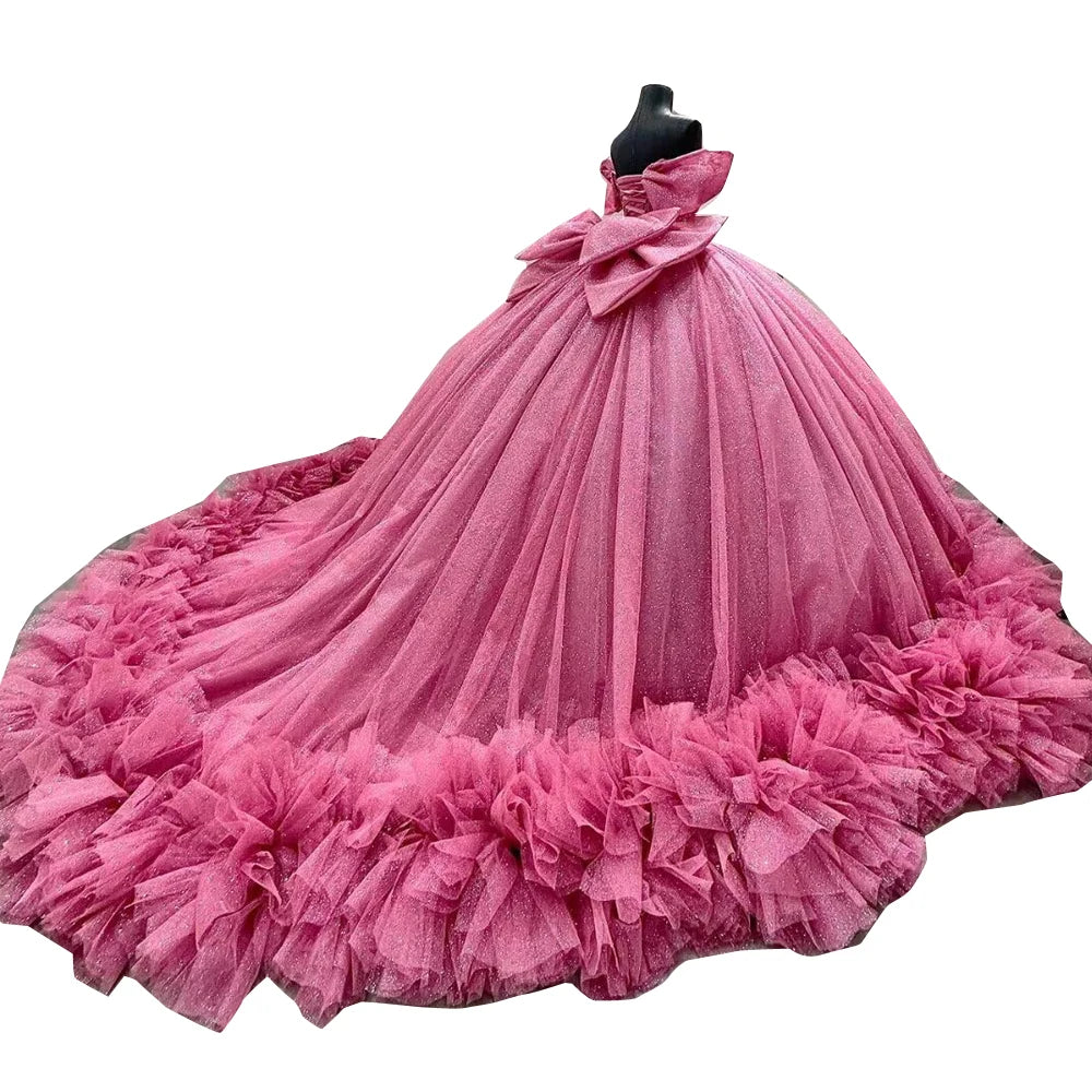 Yifanier Puffy Tulle Quinceanera Ball Gown