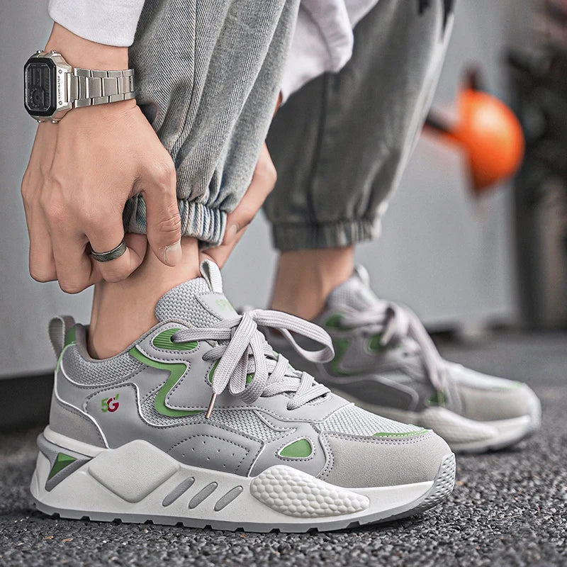 M&T Wear - Men's Casual Shoes Feature A Breathable Mesh Upper and A Thick Sole Making Them Fashionable and Versatile for Casual Wear - M&T Wear