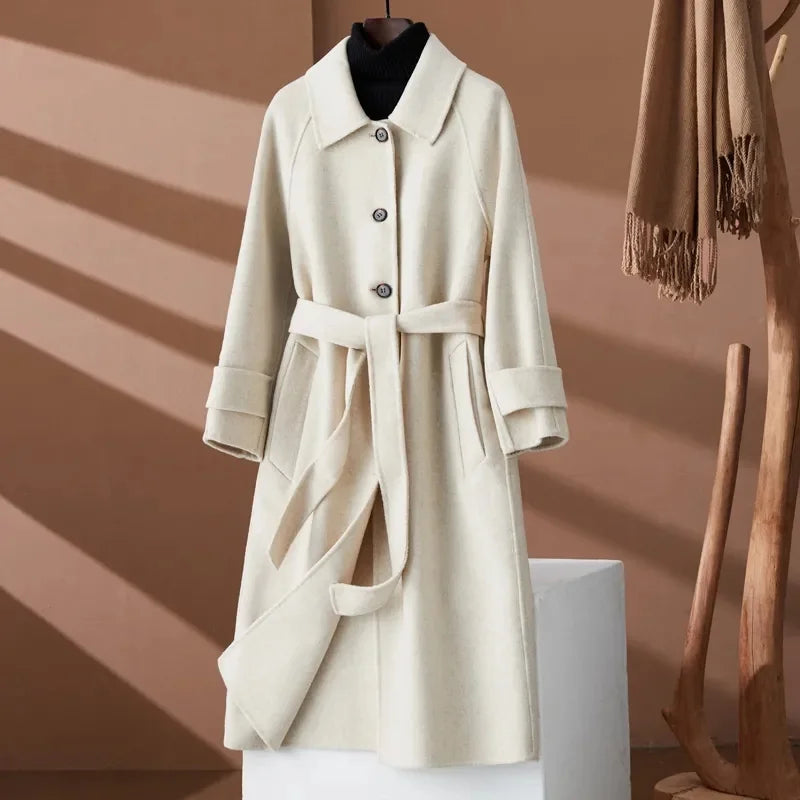 M&T Wear - Double-Sided Cashmere Temperament Wool Coat