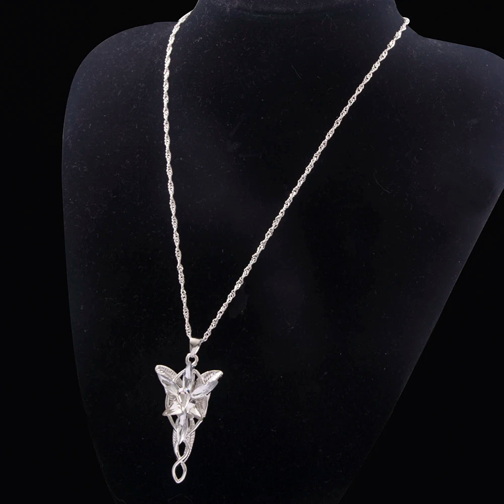 M&T Wear - Lord of the Rings Inspired Elf Princess Crystal Pendant Necklace
