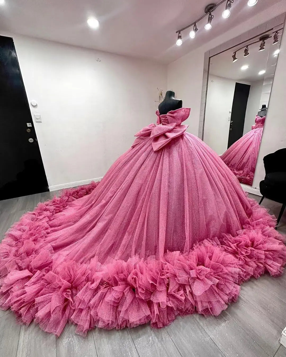 Yifanier Puffy Tulle Quinceanera Ball Gown