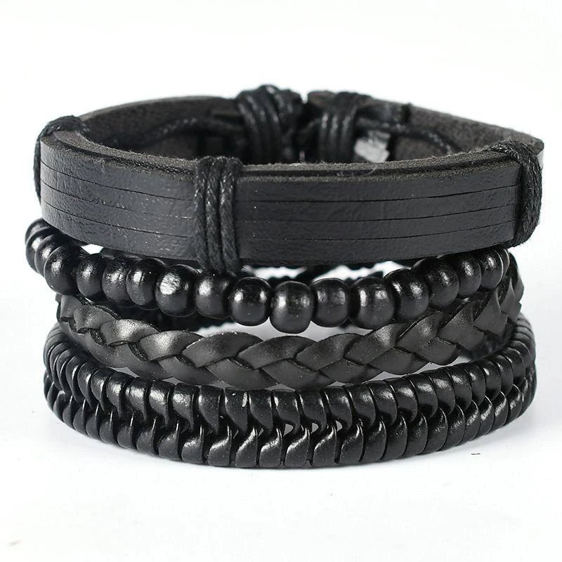 M&T Wear - 06 2024 Leather Braided Bracelet for Men