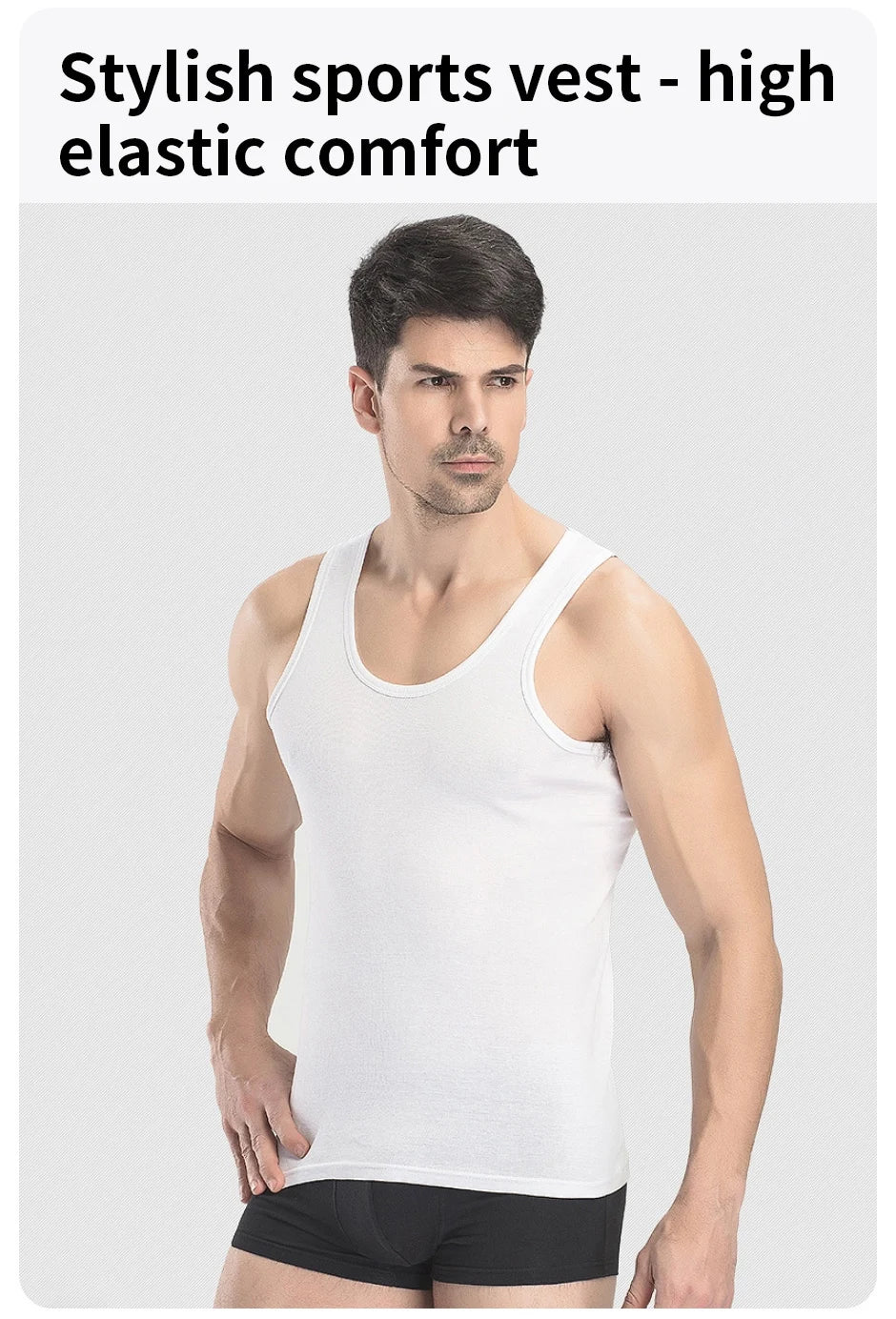 M&T Wear - Men's Essential Cotton Slim Fit Vest