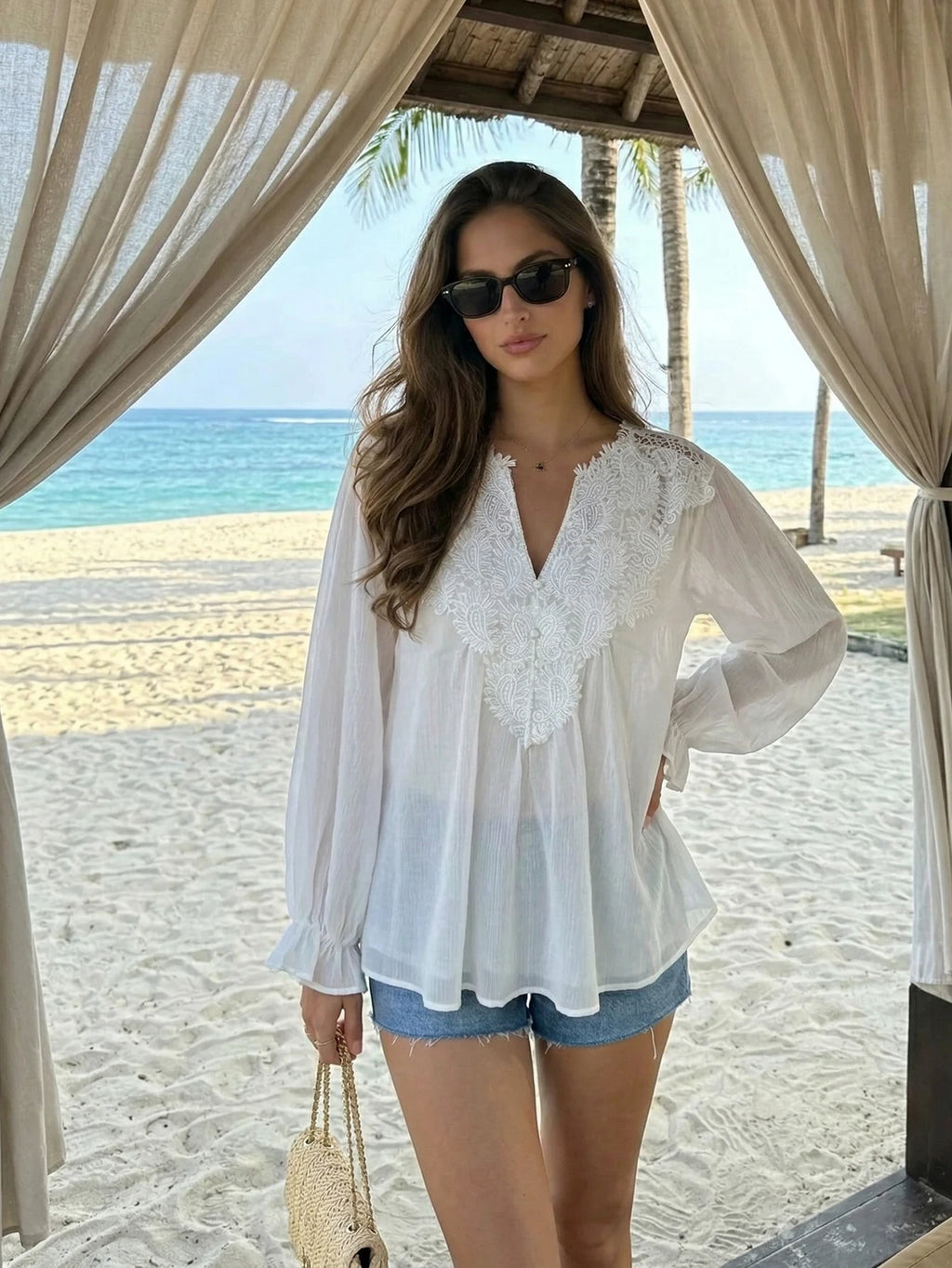 Summer Lace Splice Cover-Up