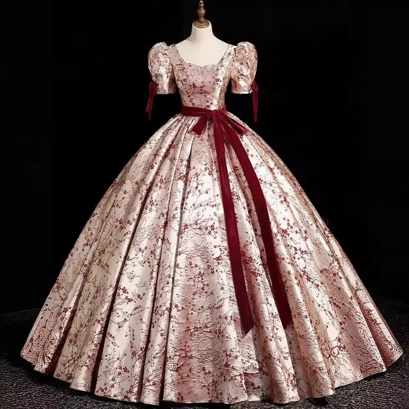 Red "Toast Dress" High-End Performance Gown