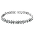 M&T Wear Elegant Cubic Zirconia Rhinestone Bangle Bracelet for Women