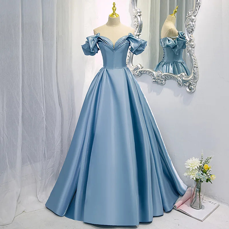 French One-Shoulder "Host Style" Performance Gown