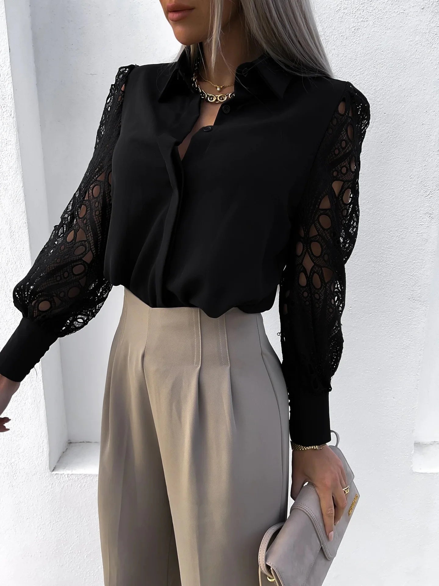 Classic Chiffon Office Blouse