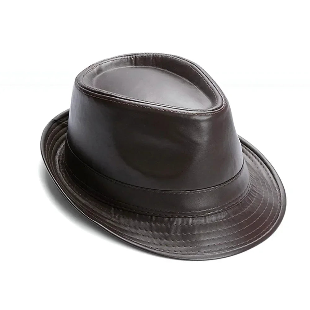 M&T Wear - Retro Faux Leather Cowboy Bowler Hat