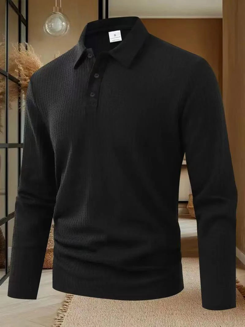 M&T Wear - Men's High-Quality Long Sleeve Golf Polo