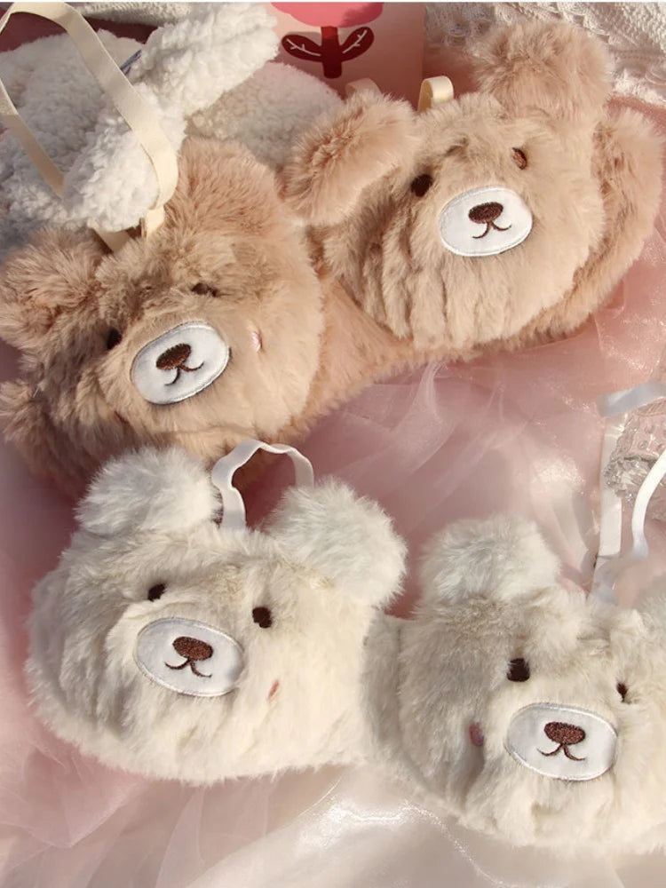 M&T Wear - Cute Japanese-Style Plush Wire-Free Cartoon Winter Bra