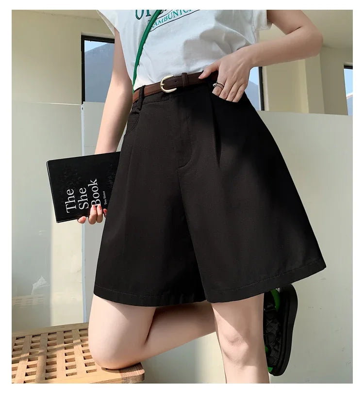 Cotton-Linen Utility Shorts