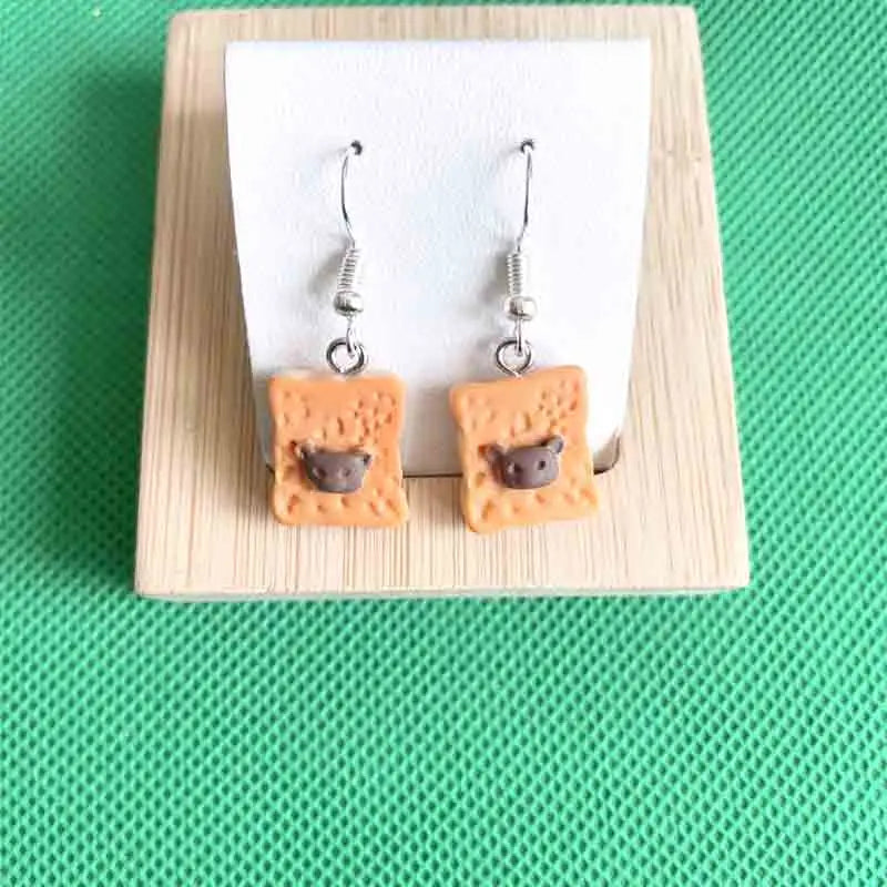 M&T Wear - Geometric Cute Food Series Earrings
