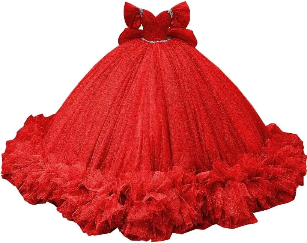 Yifanier Puffy Tulle Quinceanera Ball Gown