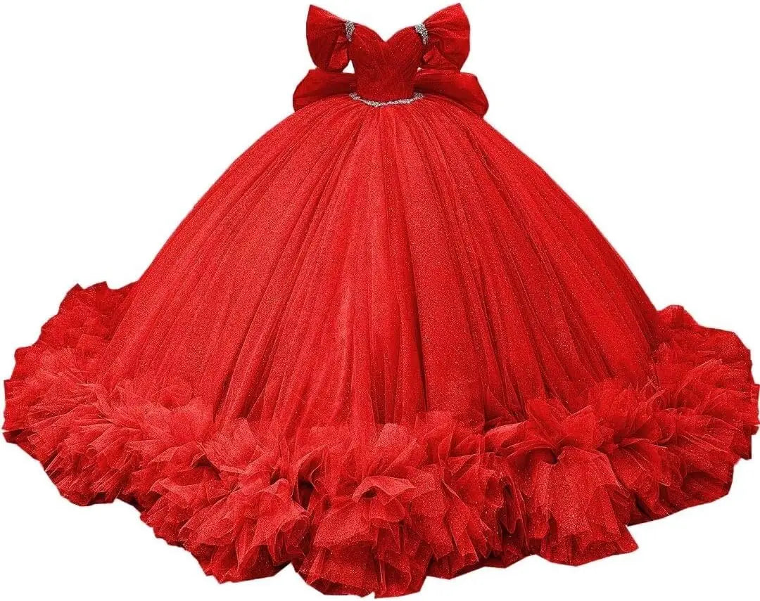 Yifanier Puffy Tulle Quinceanera Ball Gown