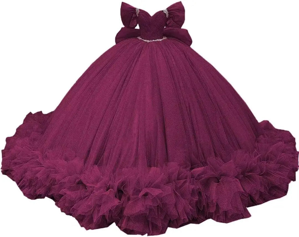 Yifanier Puffy Tulle Quinceanera Ball Gown