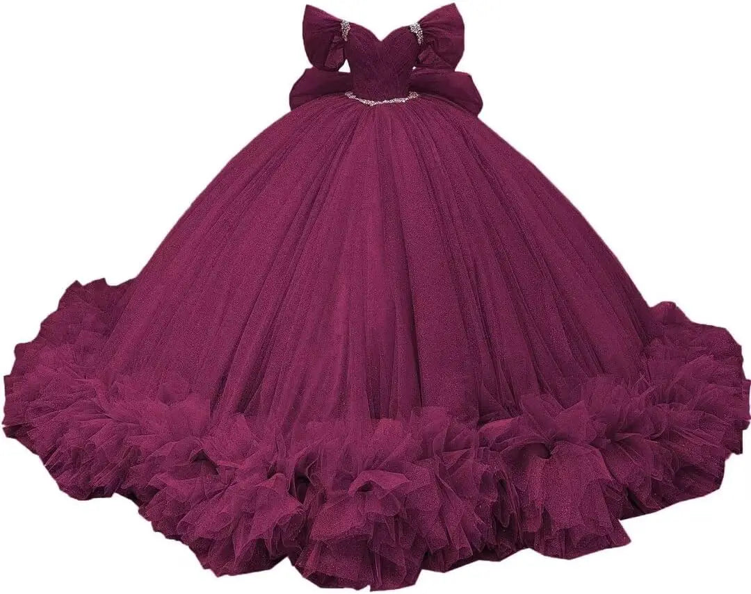 Yifanier Puffy Tulle Quinceanera Ball Gown