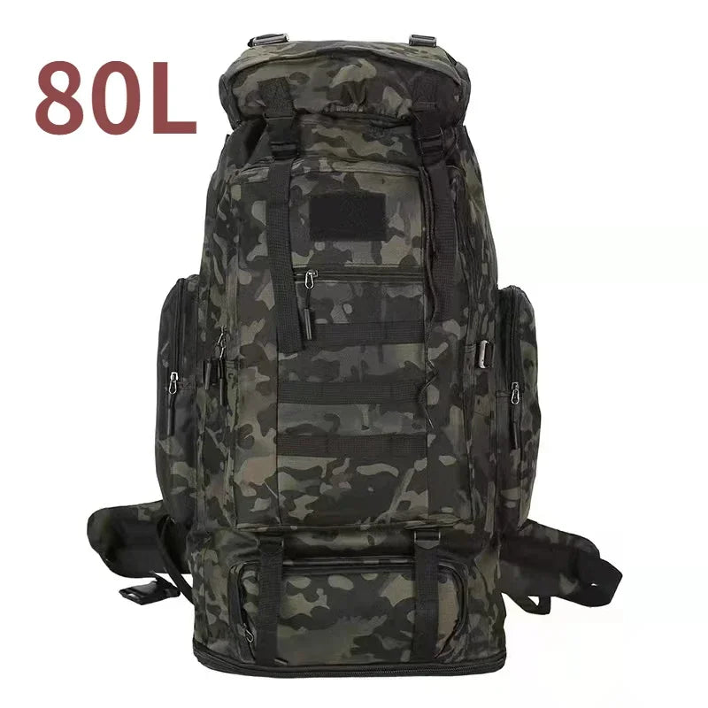 M&T Wear - 80L/100L Expandable Tactical Mountaineering Hiking Backpack