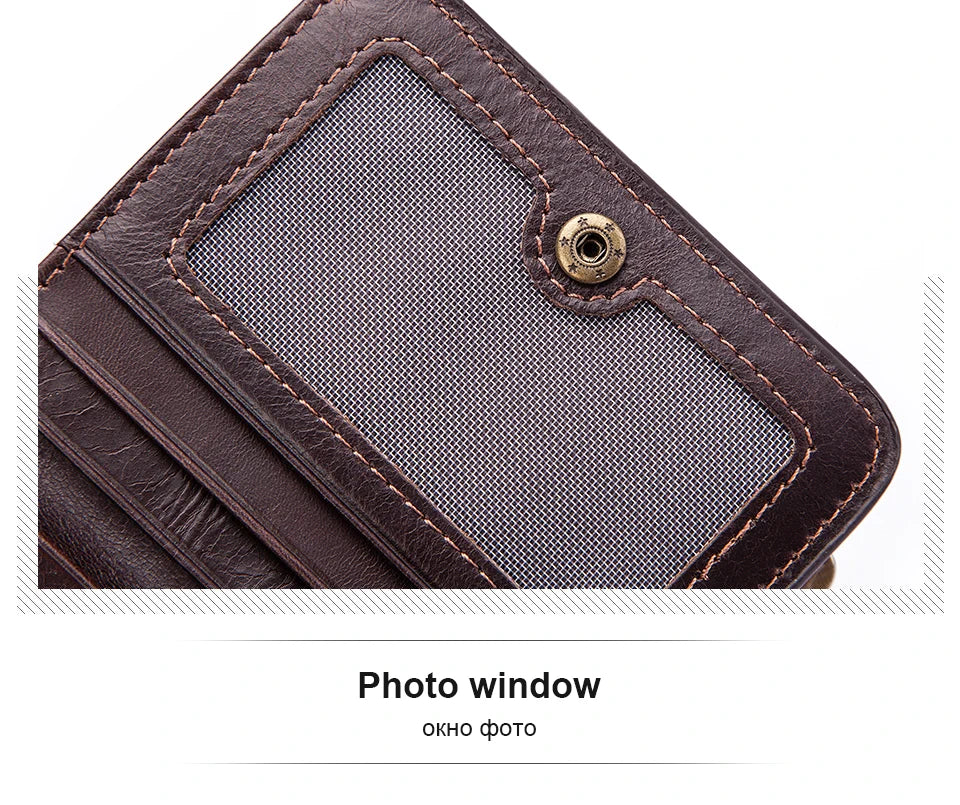 M&T Wear - Slim Cowhide Leather Wallet for Men