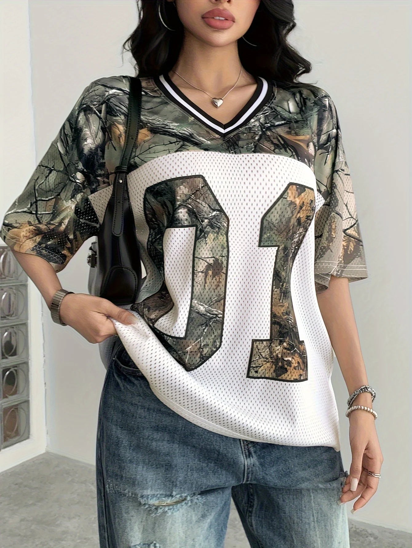 Quick-Drying Camouflage Mesh Sport Tee