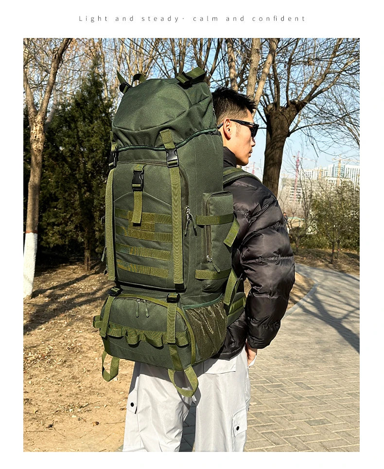 M&T Wear - 90L Large Capacity Tactical Mountaineering Backpack with Molle System