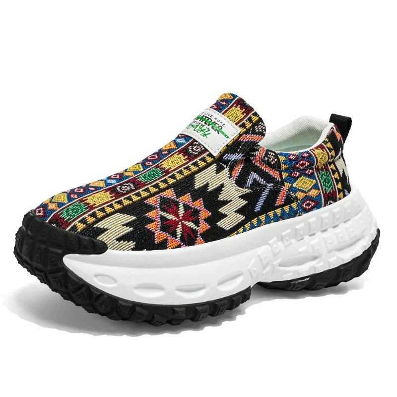 M&T Wear - Men Shoes New Casual Shoes Soft Casual Sneaker Breathable Running Shoes For Man Bohemian Style Canvas Shoes - M&T Wear