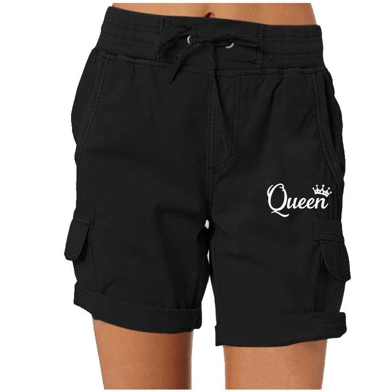 Summer Drawstring Cargo Active Shorts