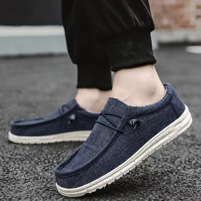 M&T Wear - Men's Casual Shoes Lightweight Loafers Soft man Canvas Shoes Vulcanized Shoes for men Driving Flat Shoe Slip-on Outdoor Sneakers - M&T Wear