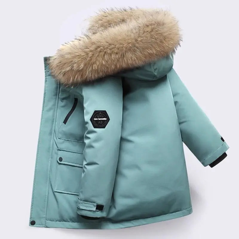 M&T Wear - Winter Kids Padded Jacket Children Thick Plus Velvet