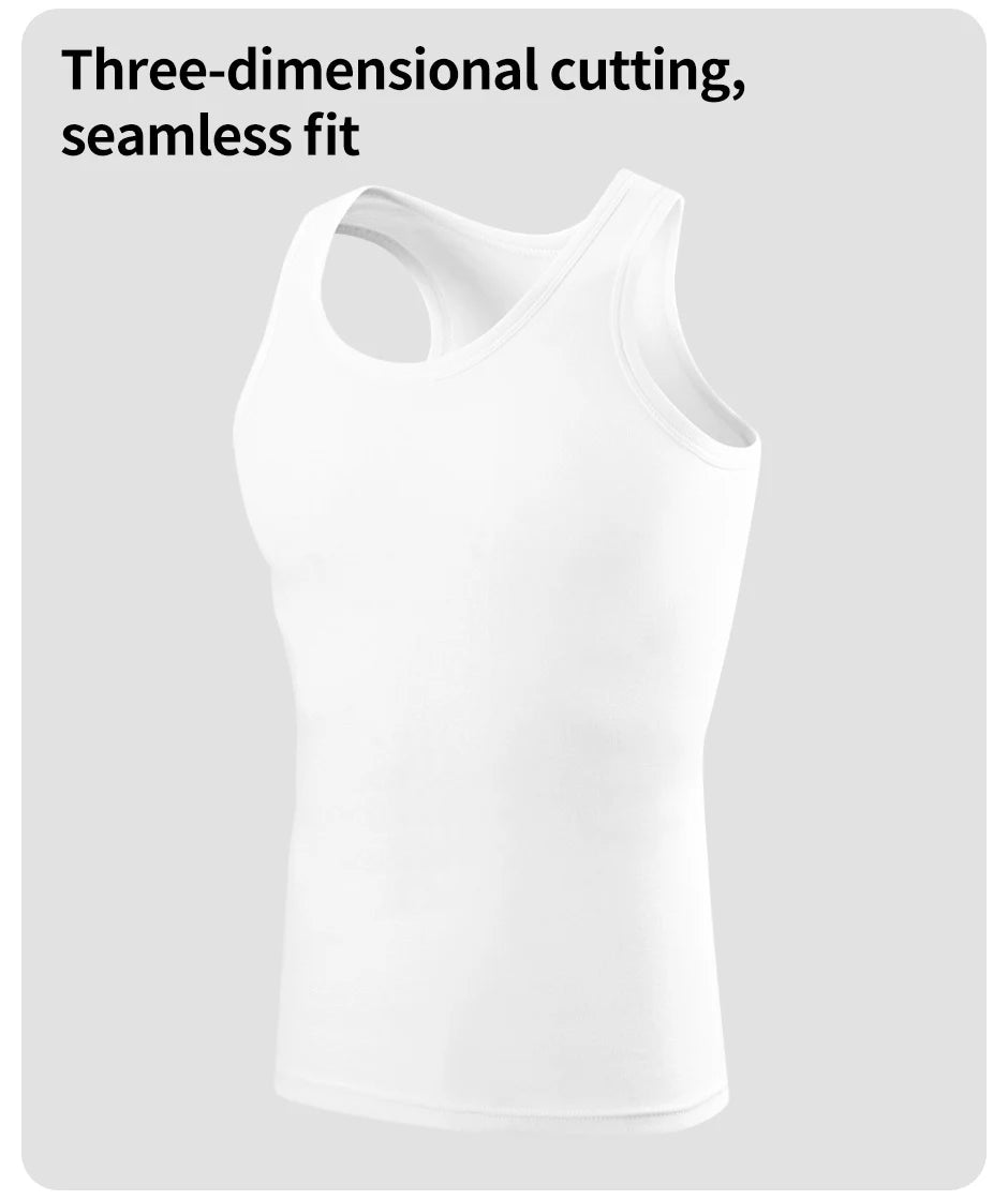 M&T Wear - Men's Pure Cotton Slim Fit Fitness Vest