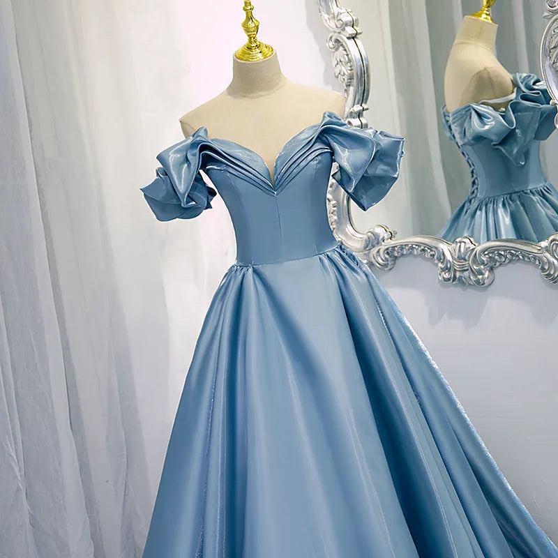 French One-Shoulder "Host Style" Performance Gown
