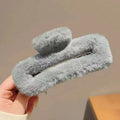M&T Wear - Large Plush Square Hair Clip 2025 Shark Clip